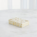 GLOBAL VIEWS BRASS JALI BOX - Decorative Accents
