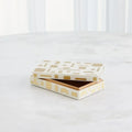GLOBAL VIEWS BRASS JALI BOX - Decorative Accents