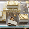 GLOBAL VIEWS BRASS JALI BOX - Decorative Accents