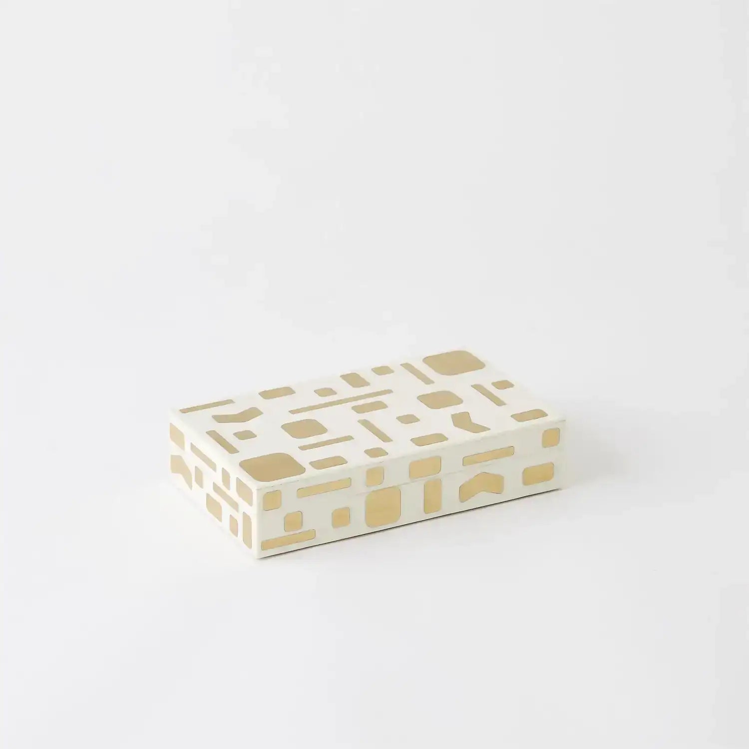 GLOBAL VIEWS BRASS JALI BOX - Decorative Accents