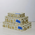 GLOBAL VIEWS BRASS JALI BOX - Decorative Accents