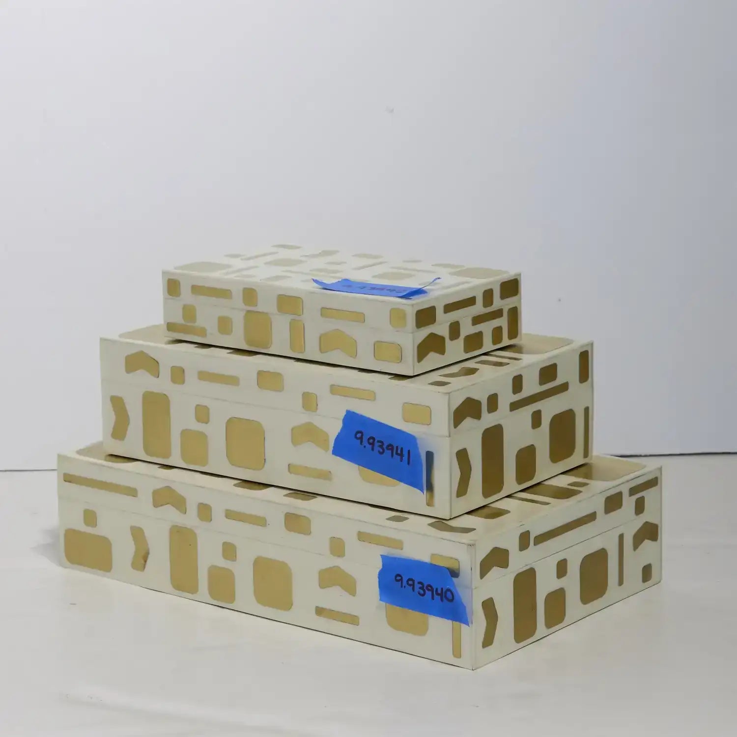 GLOBAL VIEWS BRASS JALI BOX - Decorative Accents