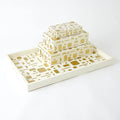 GLOBAL VIEWS BRASS JALI BOX - Decorative Accents