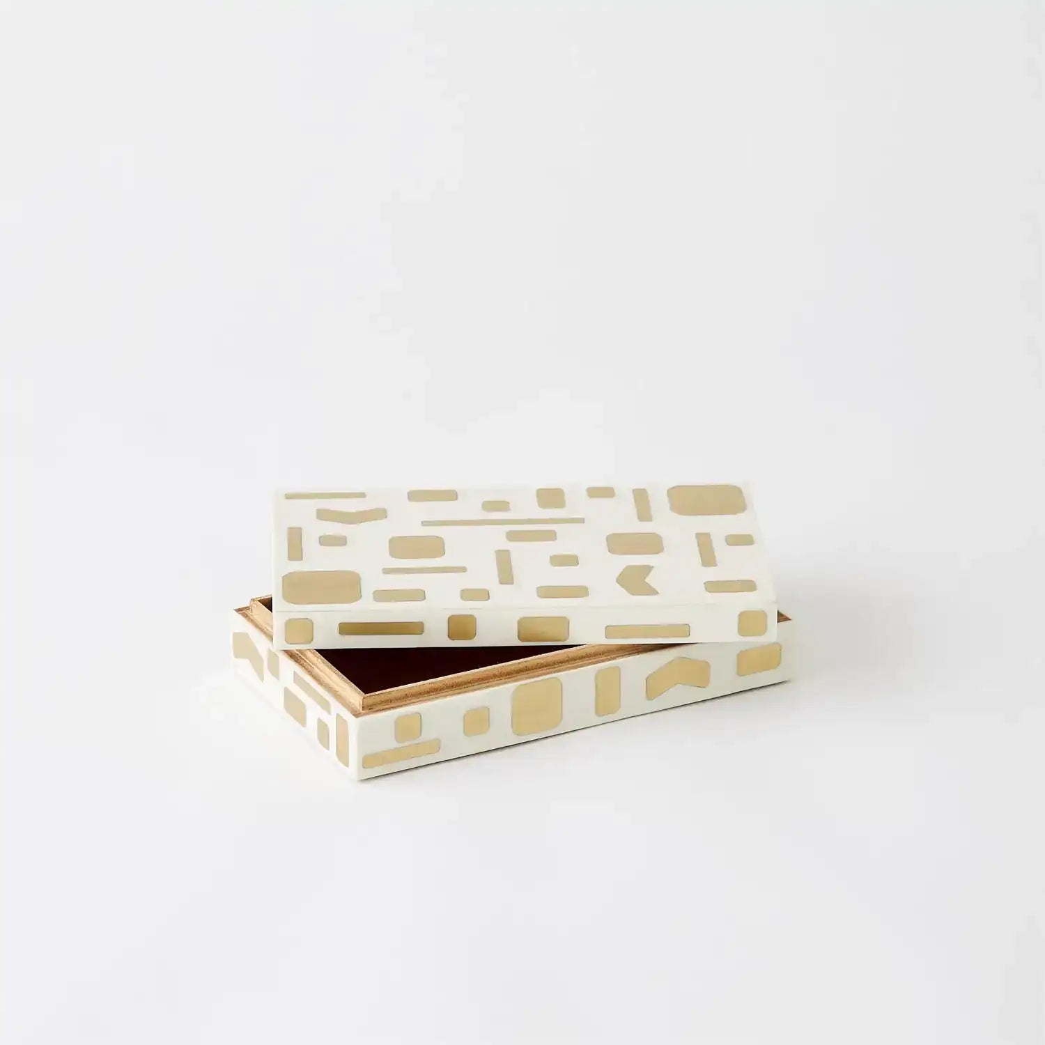 GLOBAL VIEWS BRASS JALI BOX - Decorative Accents