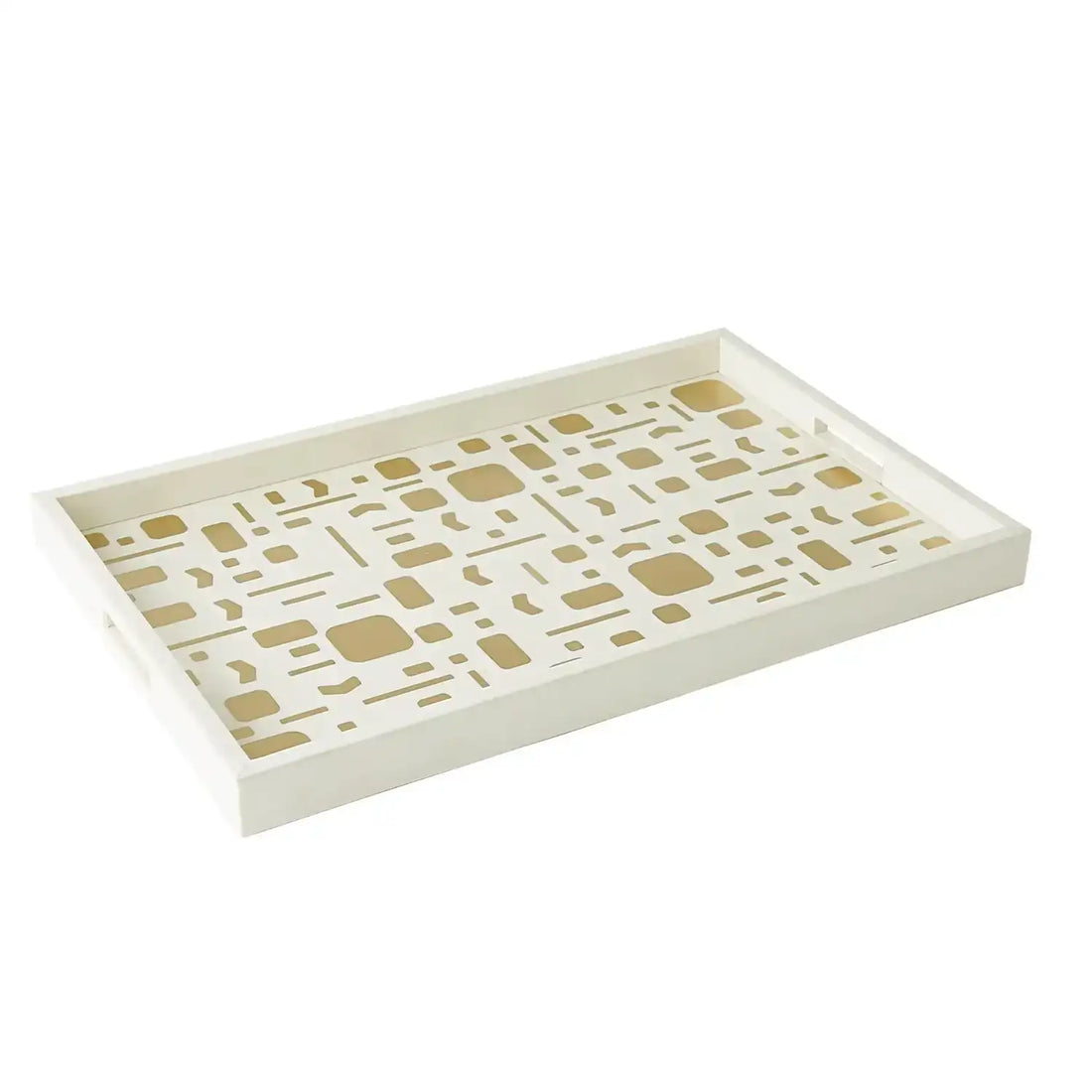 GLOBAL VIEWS BRASS JALI BOX TRAY - Decorative Accents