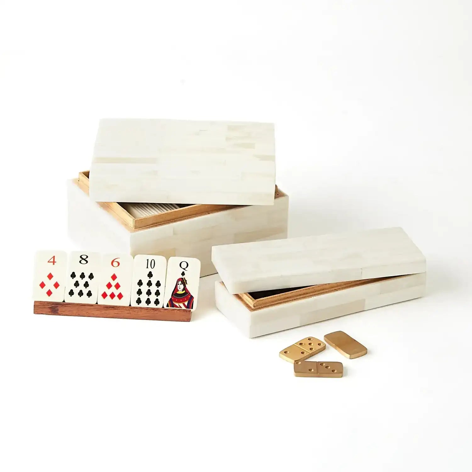 GLOBAL VIEWS BOXED BONE CARD SET - Decorative Accents