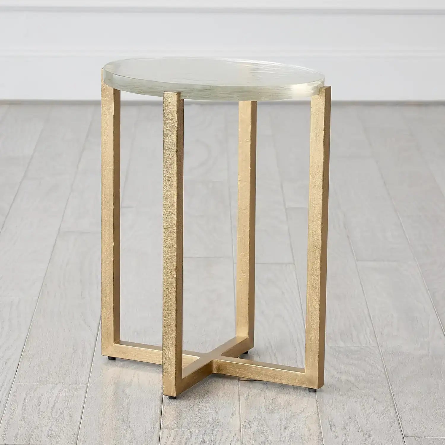 GLOBAL VIEWS ICE BLOCK TABLE - Side