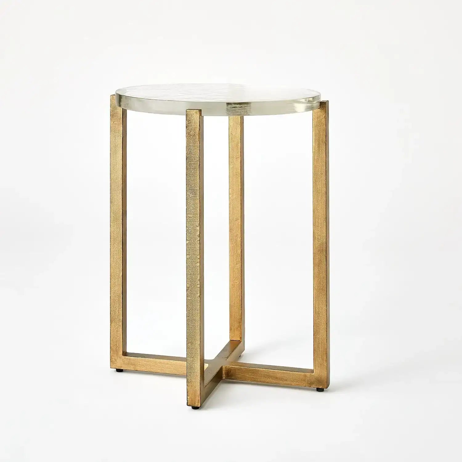 GLOBAL VIEWS ICE BLOCK TABLE - Side