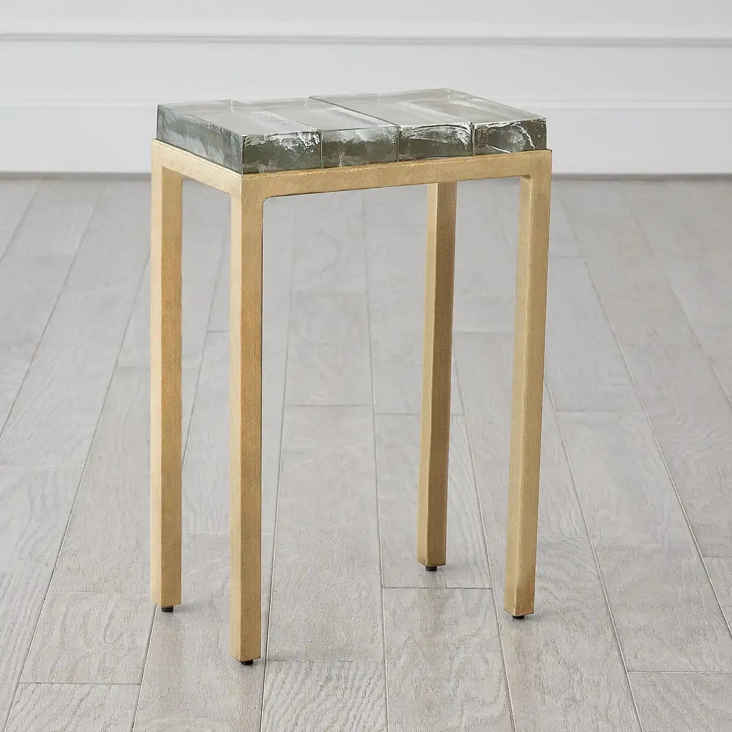 GLOBAL VIEWS ICE BLOCK TABLE - Side