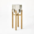 GLOBAL VIEWS ICE BLOCK TABLE - Side