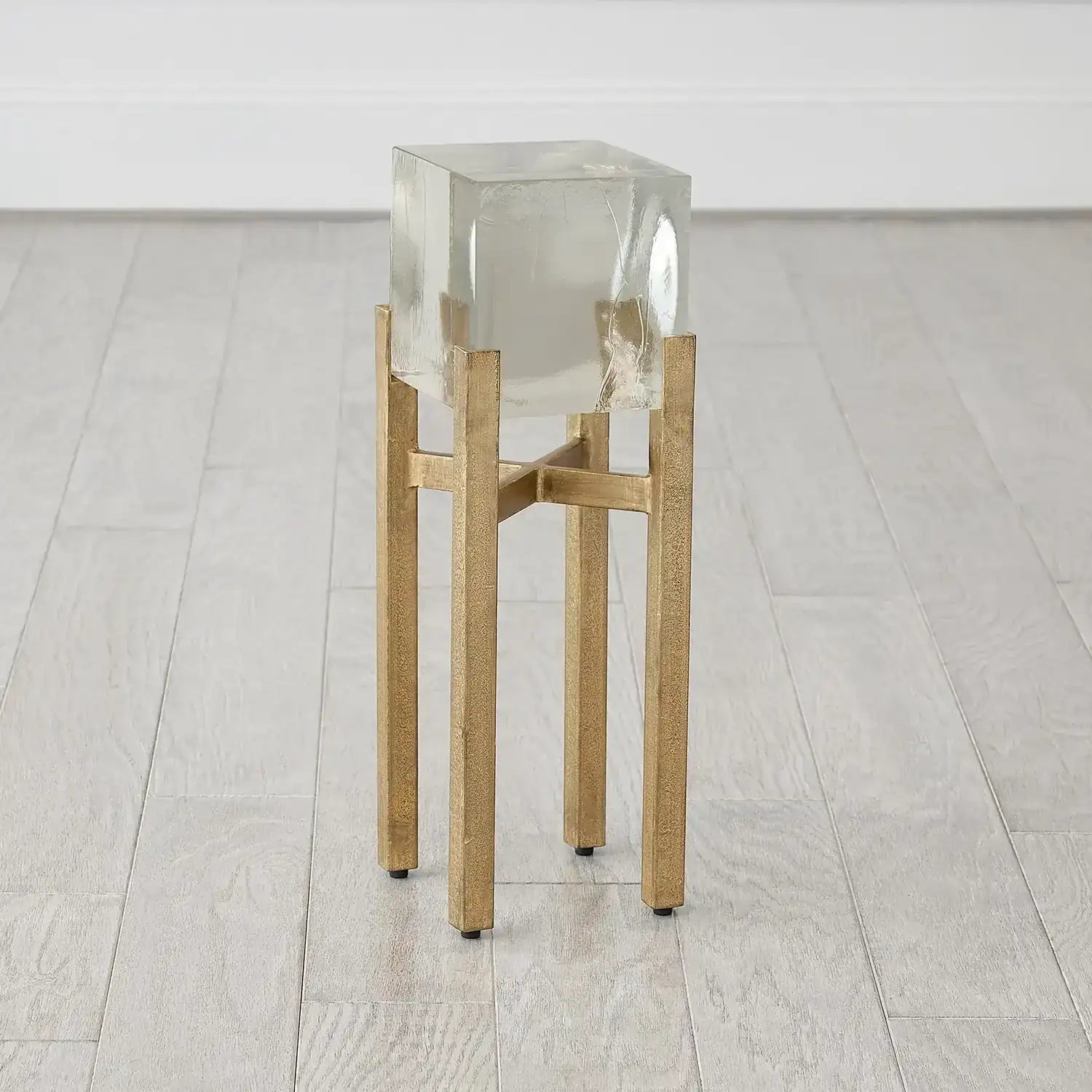 GLOBAL VIEWS ICE BLOCK TABLE - Side