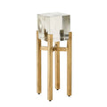 GLOBAL VIEWS ICE BLOCK TABLE - Side