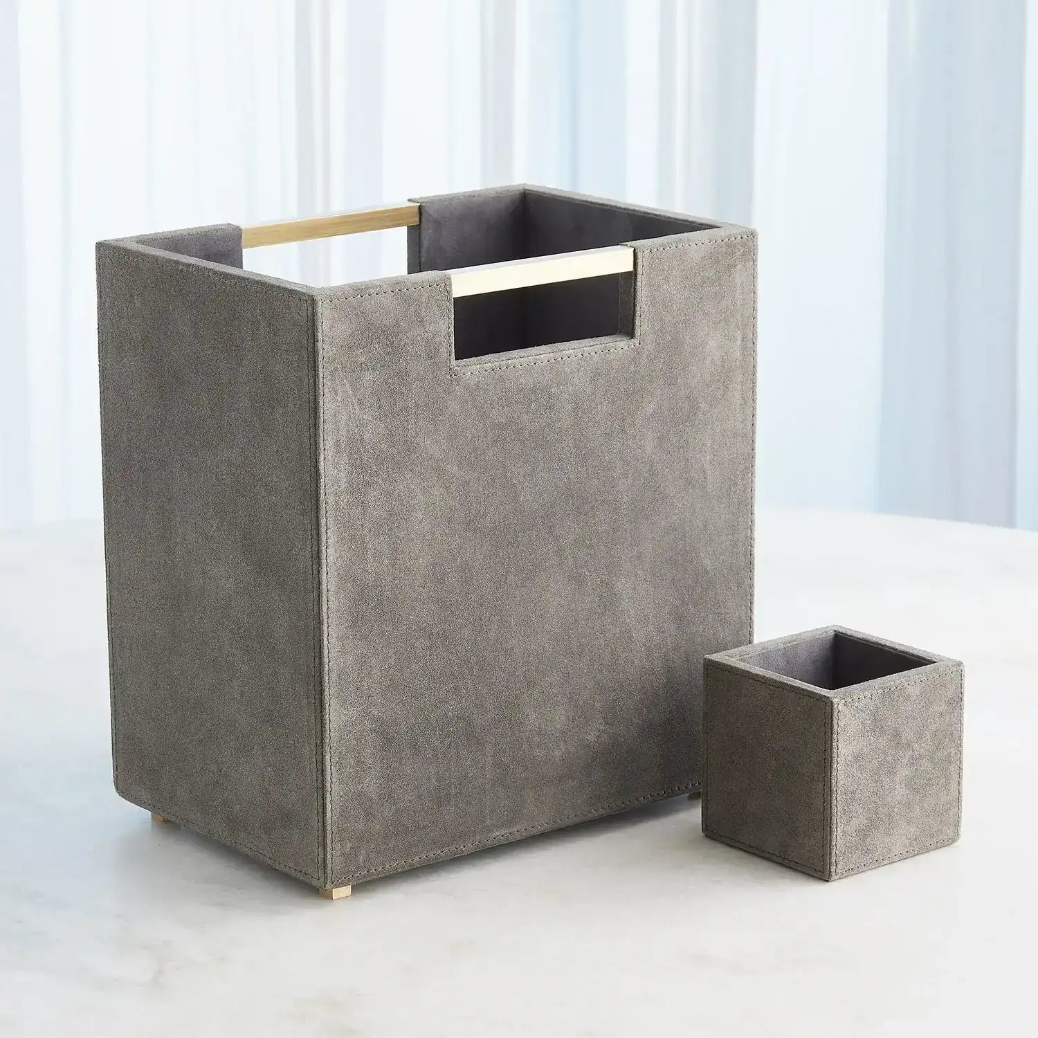 GLOBAL VIEWS POSH WASTEBASKET - Decorative Accents