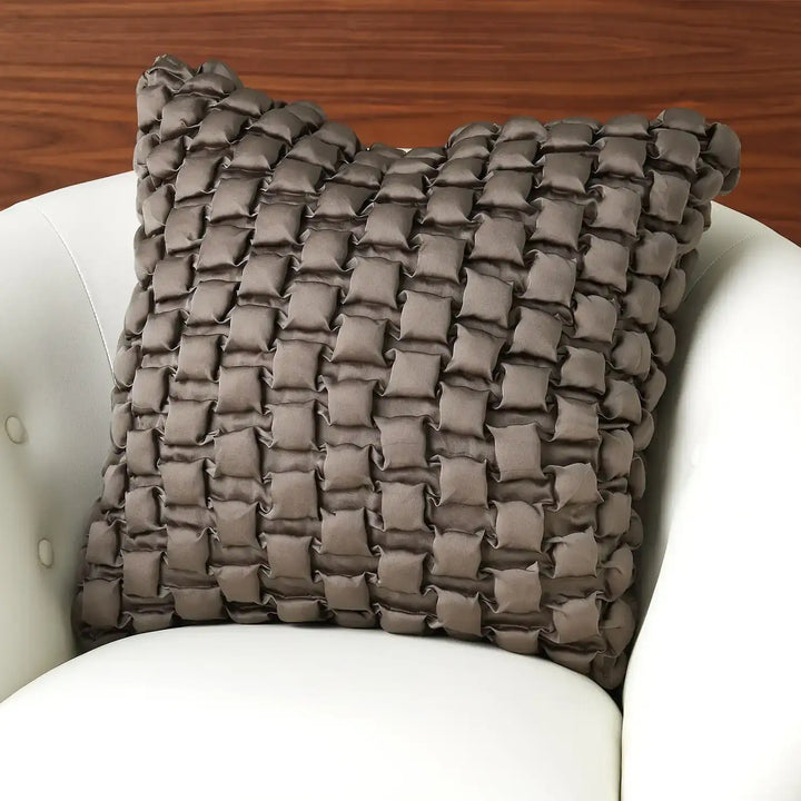 GLOBAL VIEWS SQUARE RUCHE PILLOW - Decorative Accents