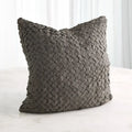 GLOBAL VIEWS DIAMOND RUCHE PILLOW - Decorative Accents