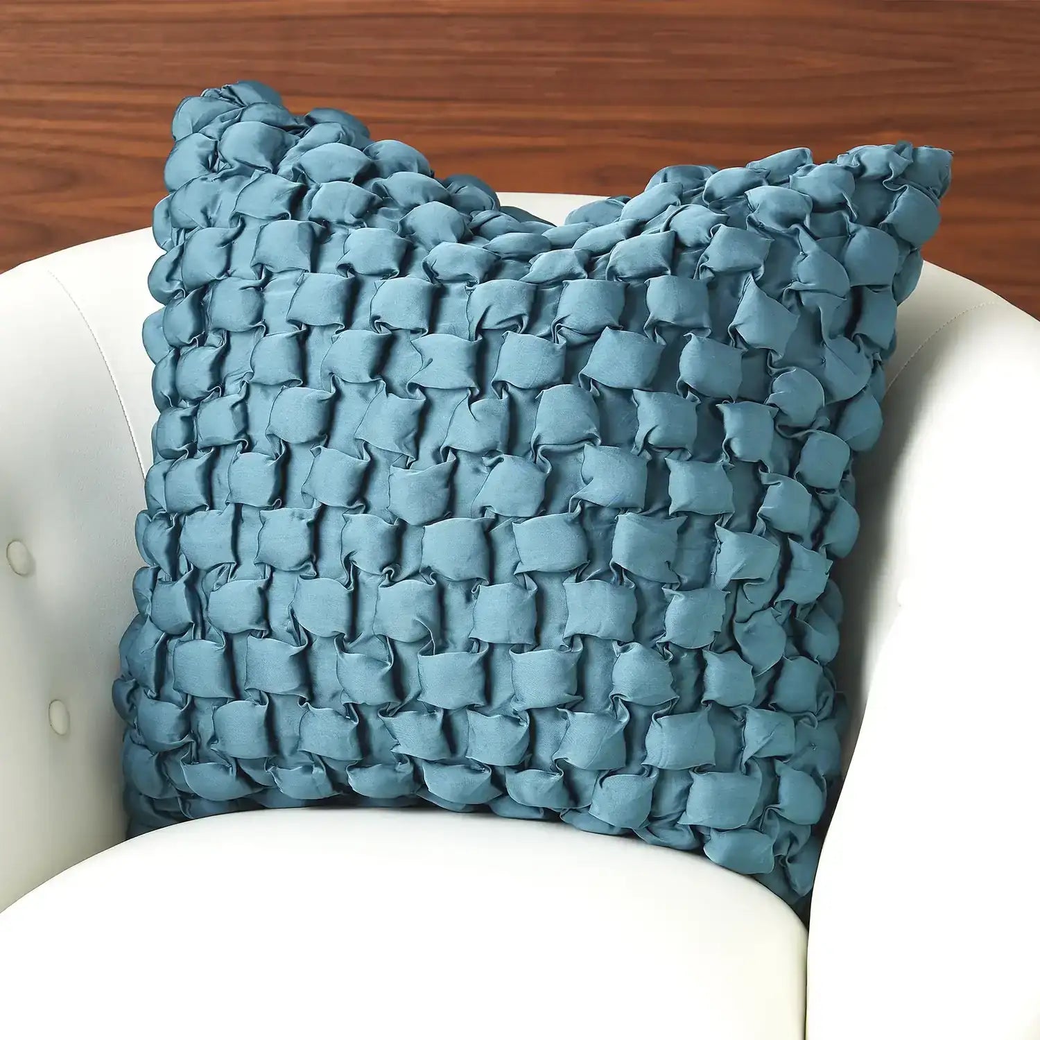 GLOBAL VIEWS SQUARE RUCHE PILLOW - Decorative Accents
