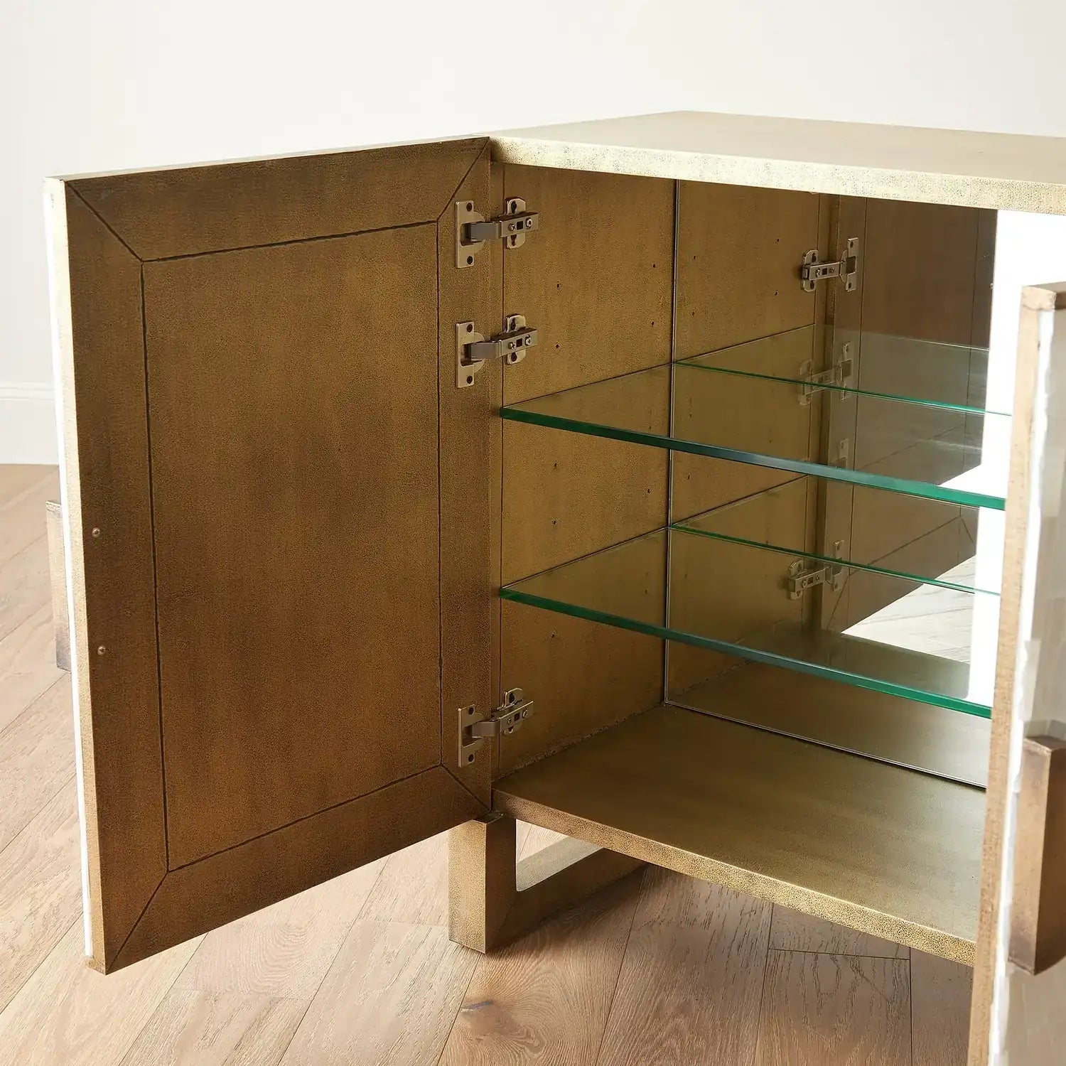 GLOBAL VIEWS GYPSUM CABINET - Cabinets & Bar