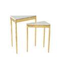 GLOBAL VIEWS S/2 TRIANGULAR NESTING TABLES - Side