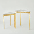 GLOBAL VIEWS S/2 TRIANGULAR NESTING TABLES - Side
