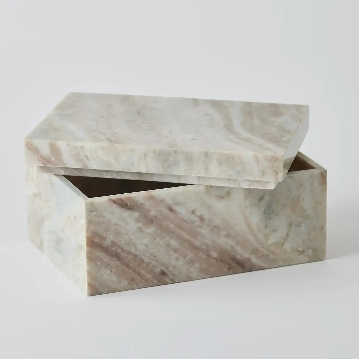 GLOBAL VIEWS TORONTO MARBLE BOX - Decorative Accents