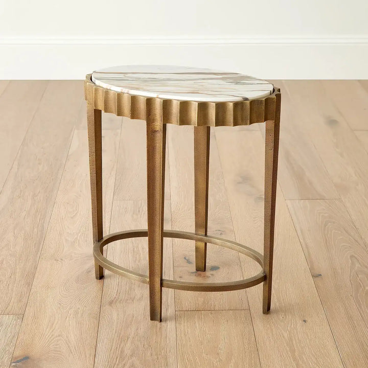 GLOBAL VIEWS LIBERTY ACCENT TABLE - Side