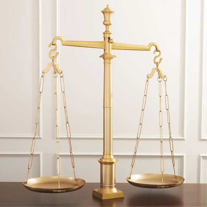 GLOBAL VIEWS BRASS LIBRARY SCALES - Decorative Accents