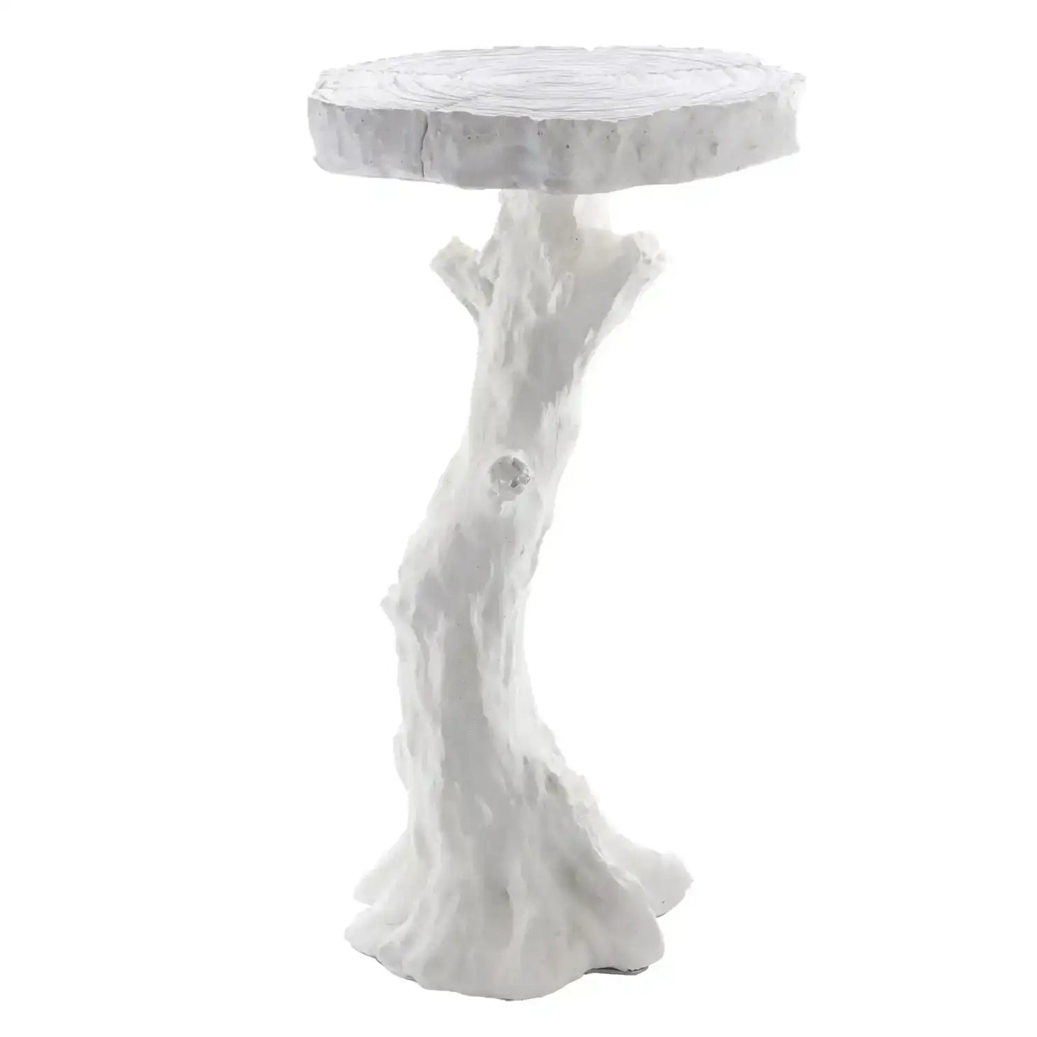 GLOBAL VIEWS FAUX BOIS TABLE - Side