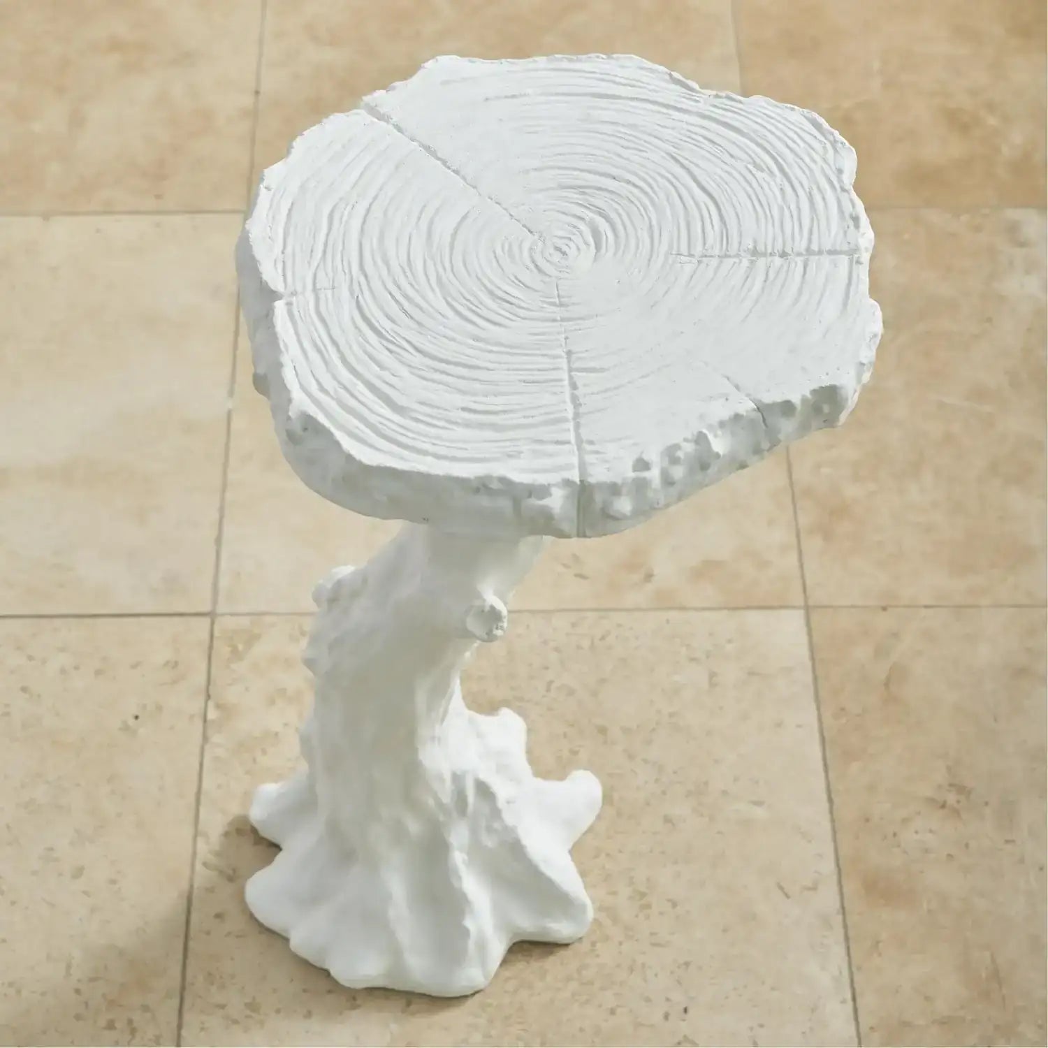 GLOBAL VIEWS FAUX BOIS TABLE - Side