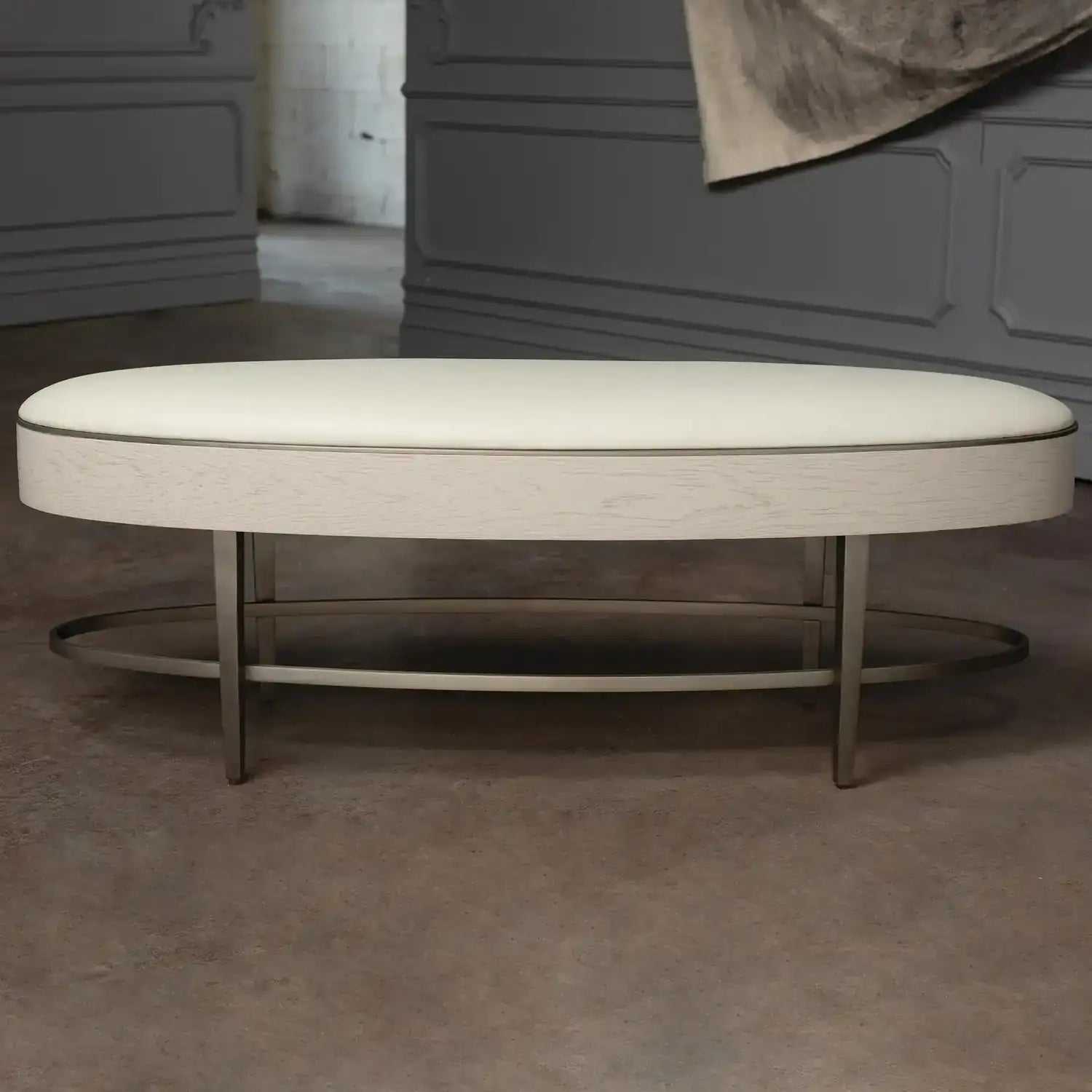 GLOBAL VIEWS ELLIPSE BENCH - Benches, Ottoman, Stools