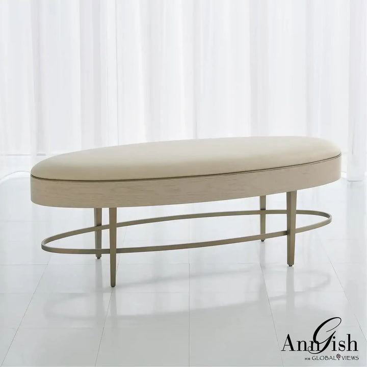 GLOBAL VIEWS ELLIPSE BENCH - Benches, Ottoman, Stools