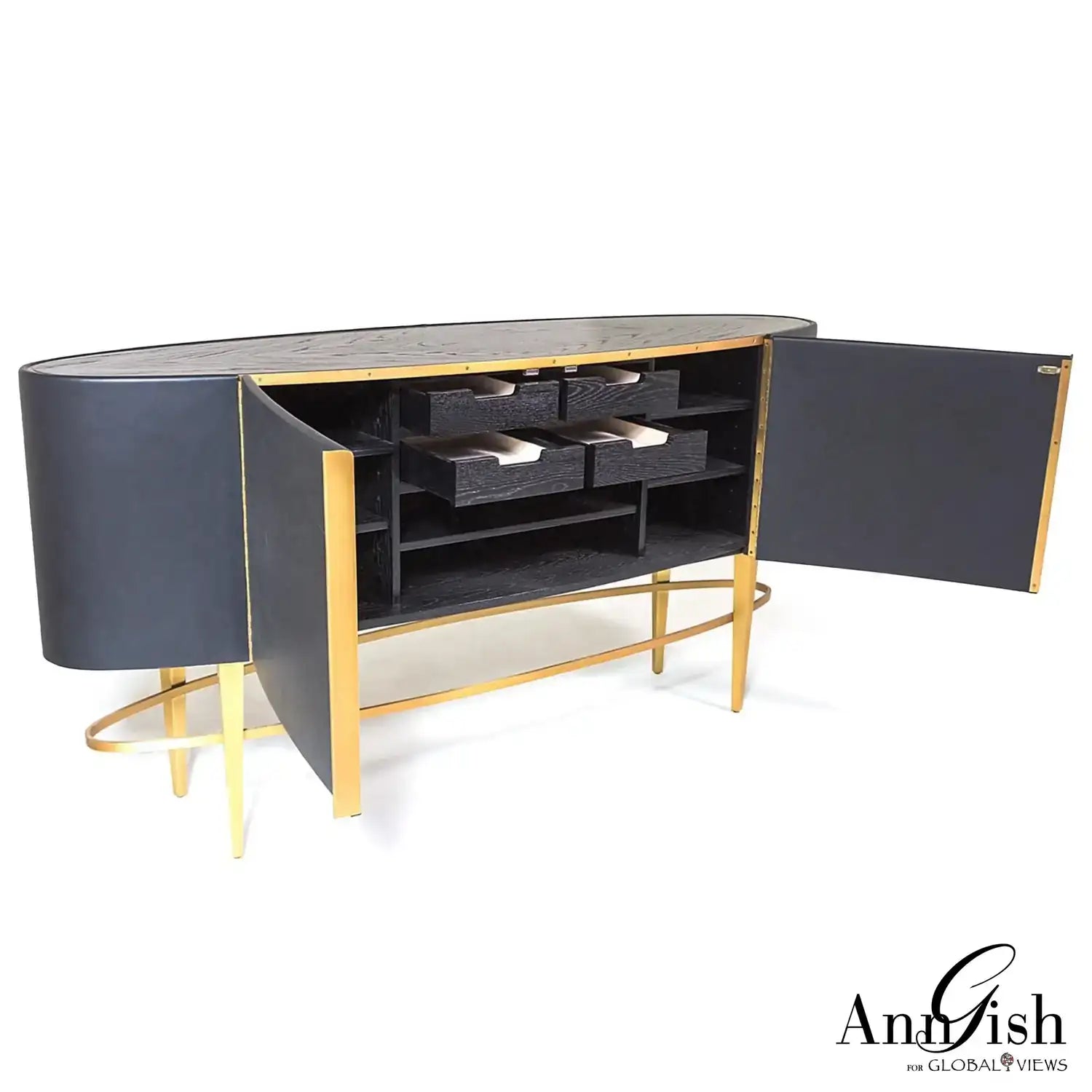 GLOBAL VIEWS ELLIPSE SIDEBOARD - Cabinets & Bar