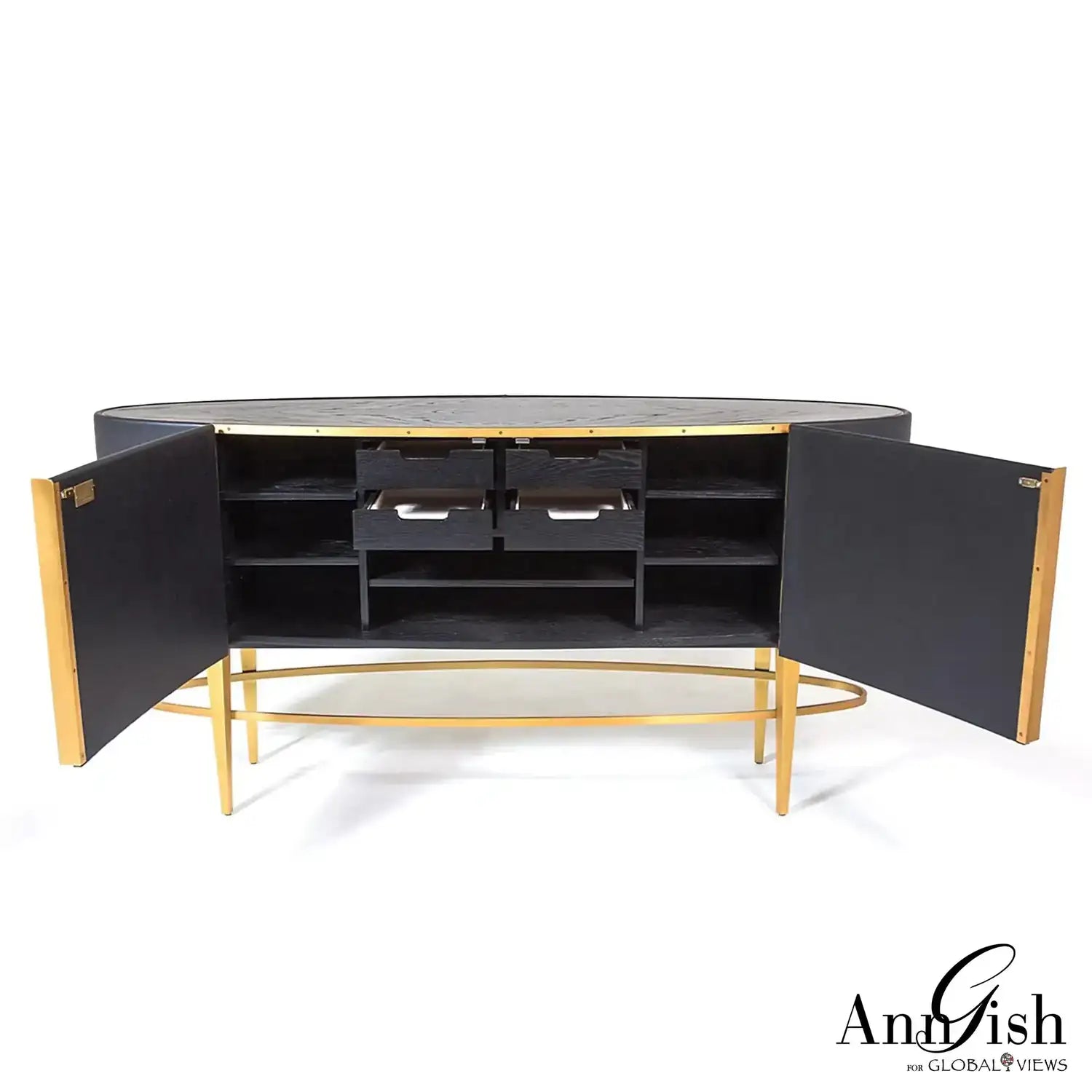GLOBAL VIEWS ELLIPSE SIDEBOARD - Cabinets & Bar