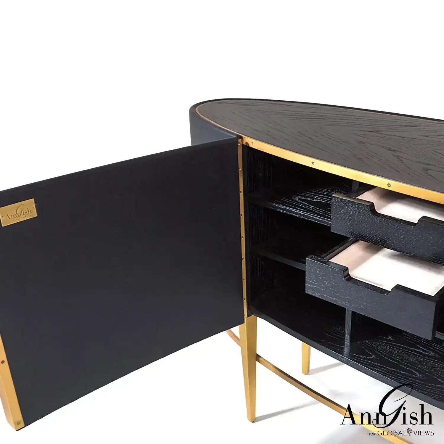 GLOBAL VIEWS ELLIPSE SIDEBOARD - Cabinets & Bar