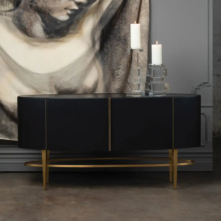 GLOBAL VIEWS ELLIPSE SIDEBOARD - Cabinets & Bar