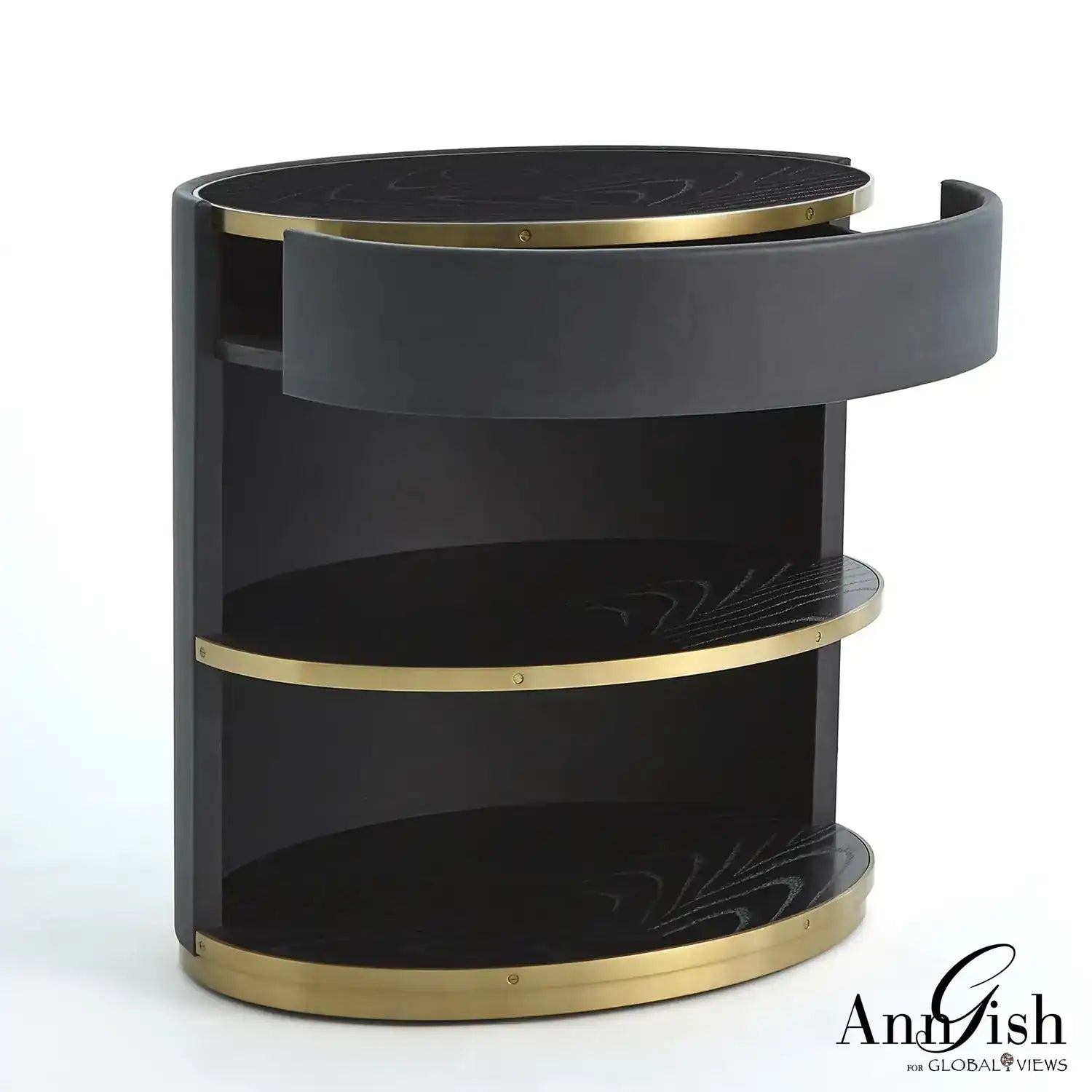 GLOBAL VIEWS ELLIPSE BEDSIDE CABINET - Beds