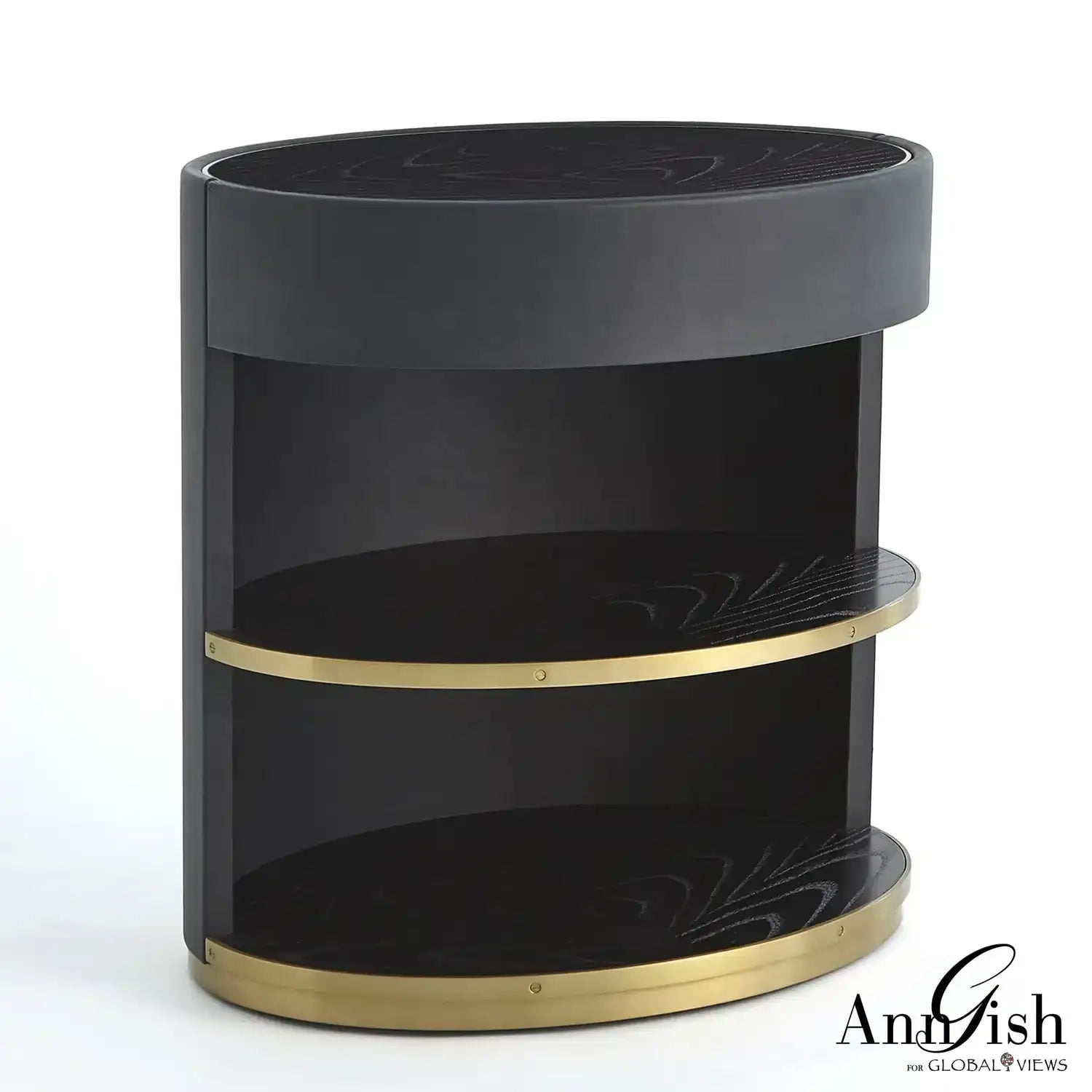 GLOBAL VIEWS ELLIPSE BEDSIDE CABINET - Beds