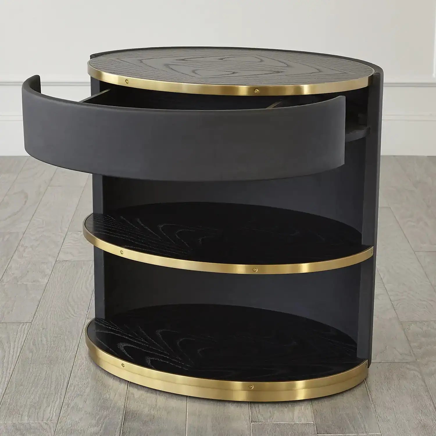 GLOBAL VIEWS ELLIPSE BEDSIDE CABINET - Beds