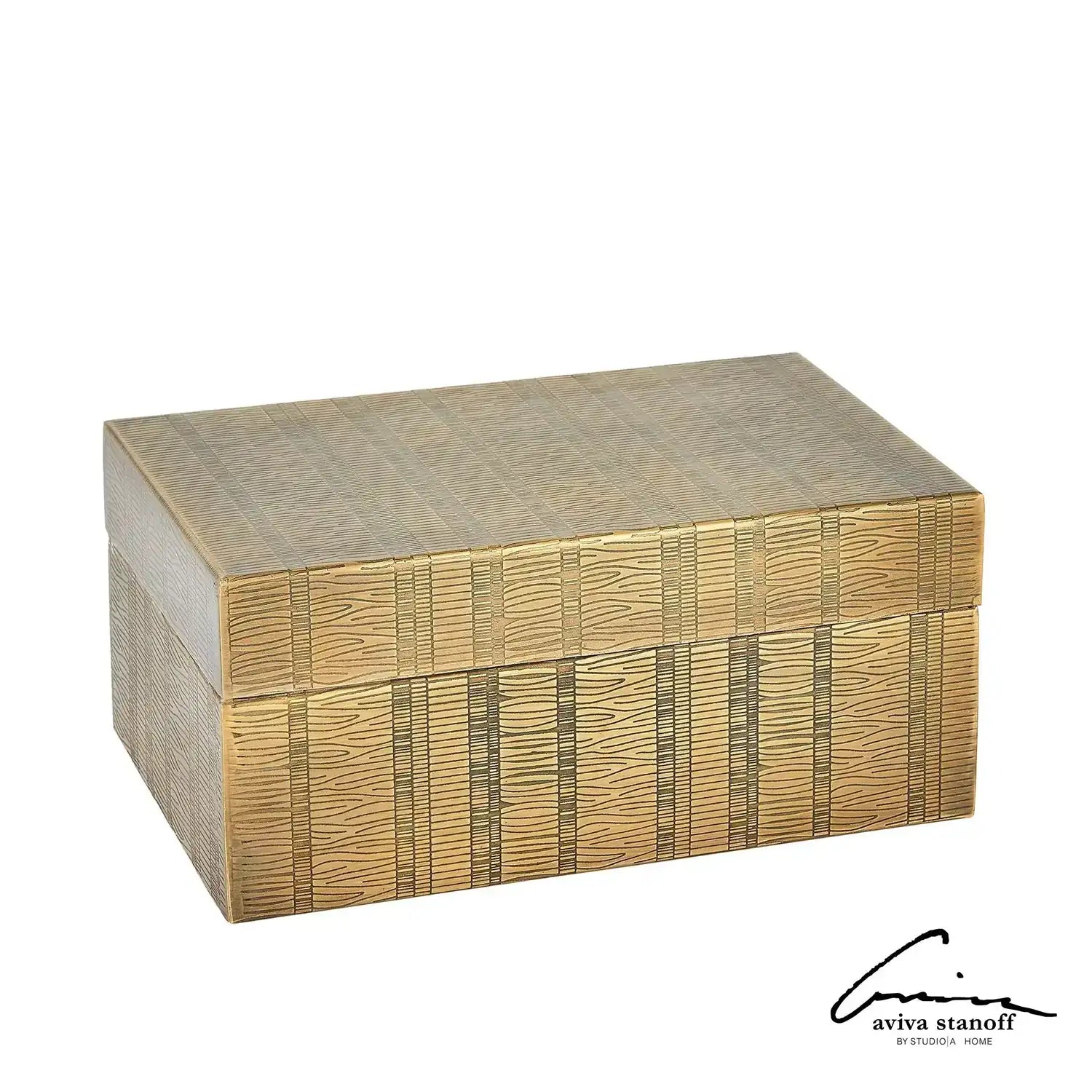 GLOBAL VIEWS KOKORO ETCHED BOX - Decorative Accents