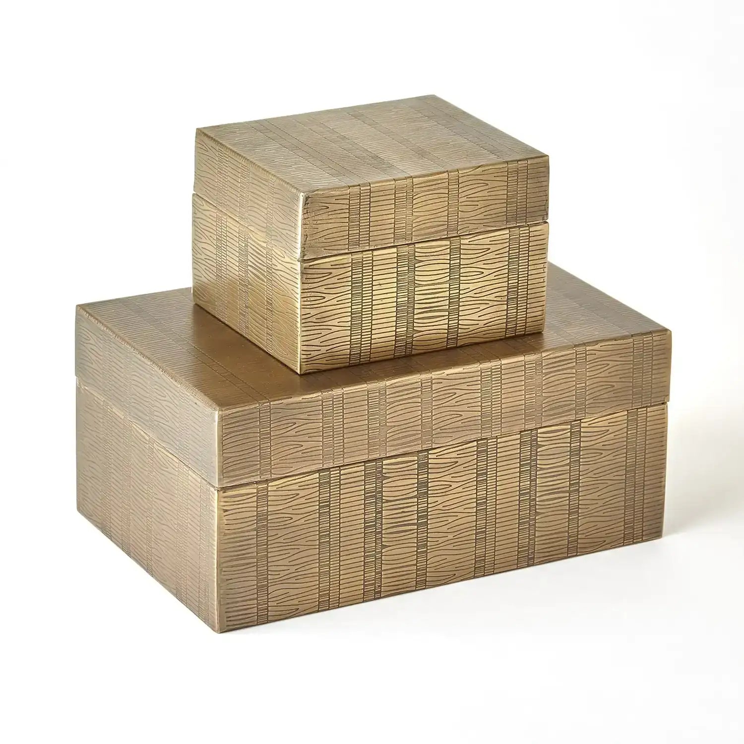 GLOBAL VIEWS KOKORO ETCHED BOX - Decorative Accents