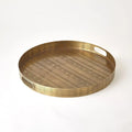 GLOBAL VIEWS KOKORO ETCHED ROUND TRAY - Decorative Accents
