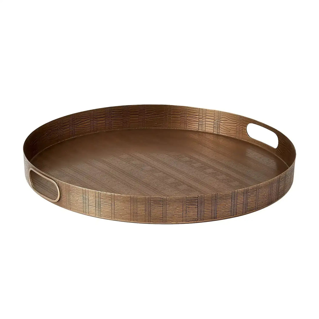GLOBAL VIEWS KOKORO ETCHED ROUND TRAY - Decorative Accents