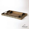 GLOBAL VIEWS KOKORO ETCHED RECTANGULAR TRAY - Decorative Accents