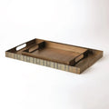 GLOBAL VIEWS KOKORO ETCHED RECTANGULAR TRAY - Decorative Accents