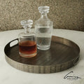 GLOBAL VIEWS KOKORO ETCHED ROUND TRAY - Decorative Accents