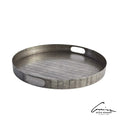 GLOBAL VIEWS KOKORO ETCHED ROUND TRAY - Decorative Accents