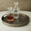 GLOBAL VIEWS KOKORO ETCHED ROUND TRAY - Decorative Accents