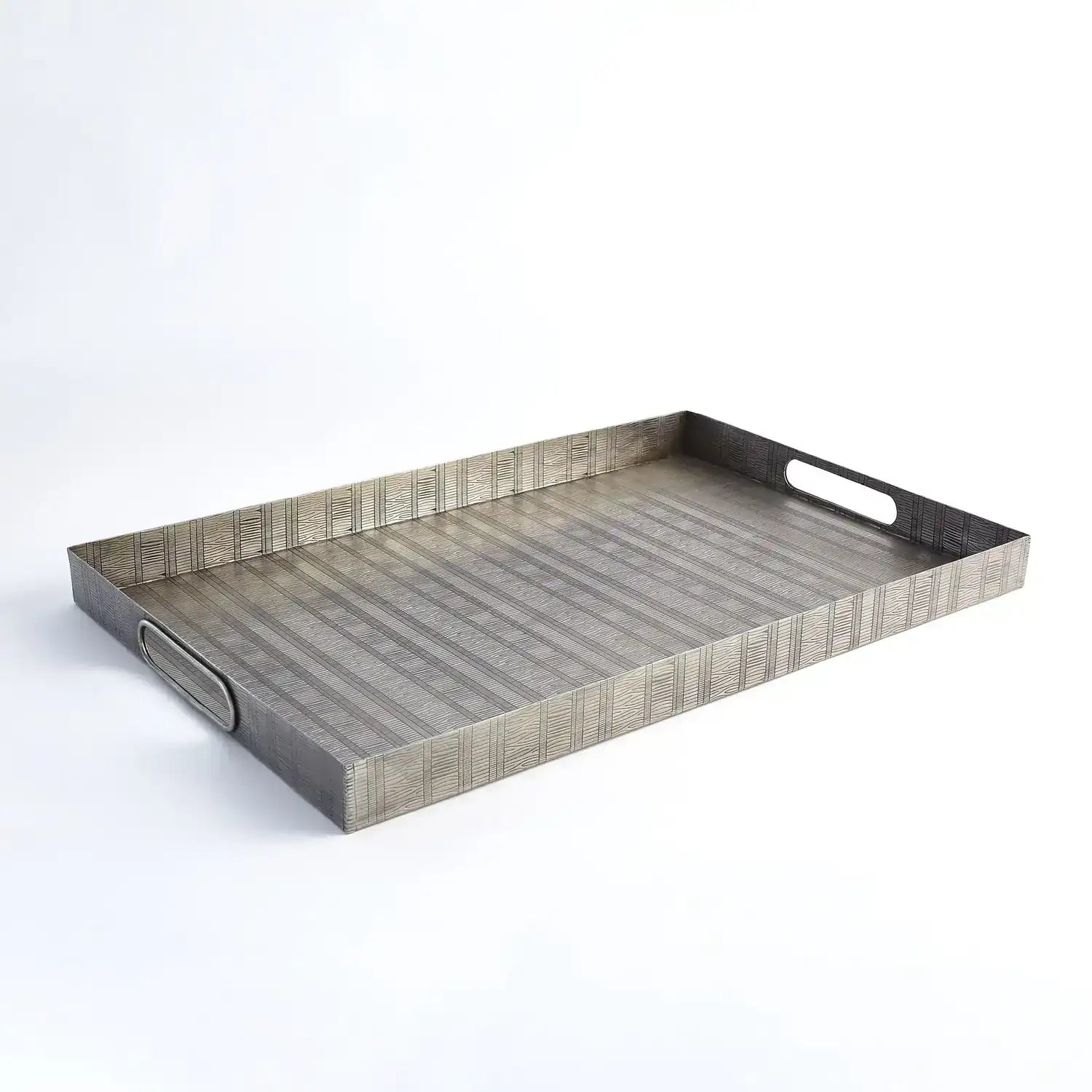 GLOBAL VIEWS KOKORO ETCHED RECTANGULAR TRAY - Decorative Accents