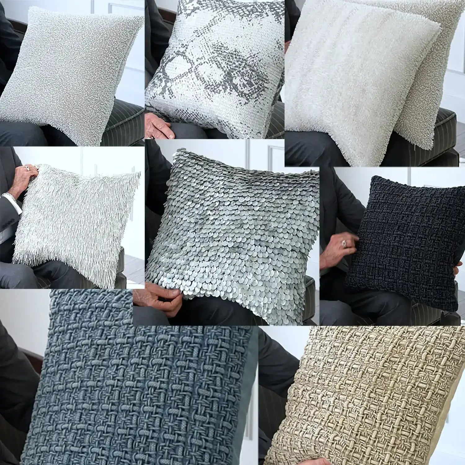 GLOBAL VIEWS SHIMMER SNAKE SKIN PILLOW - Decorative Accents