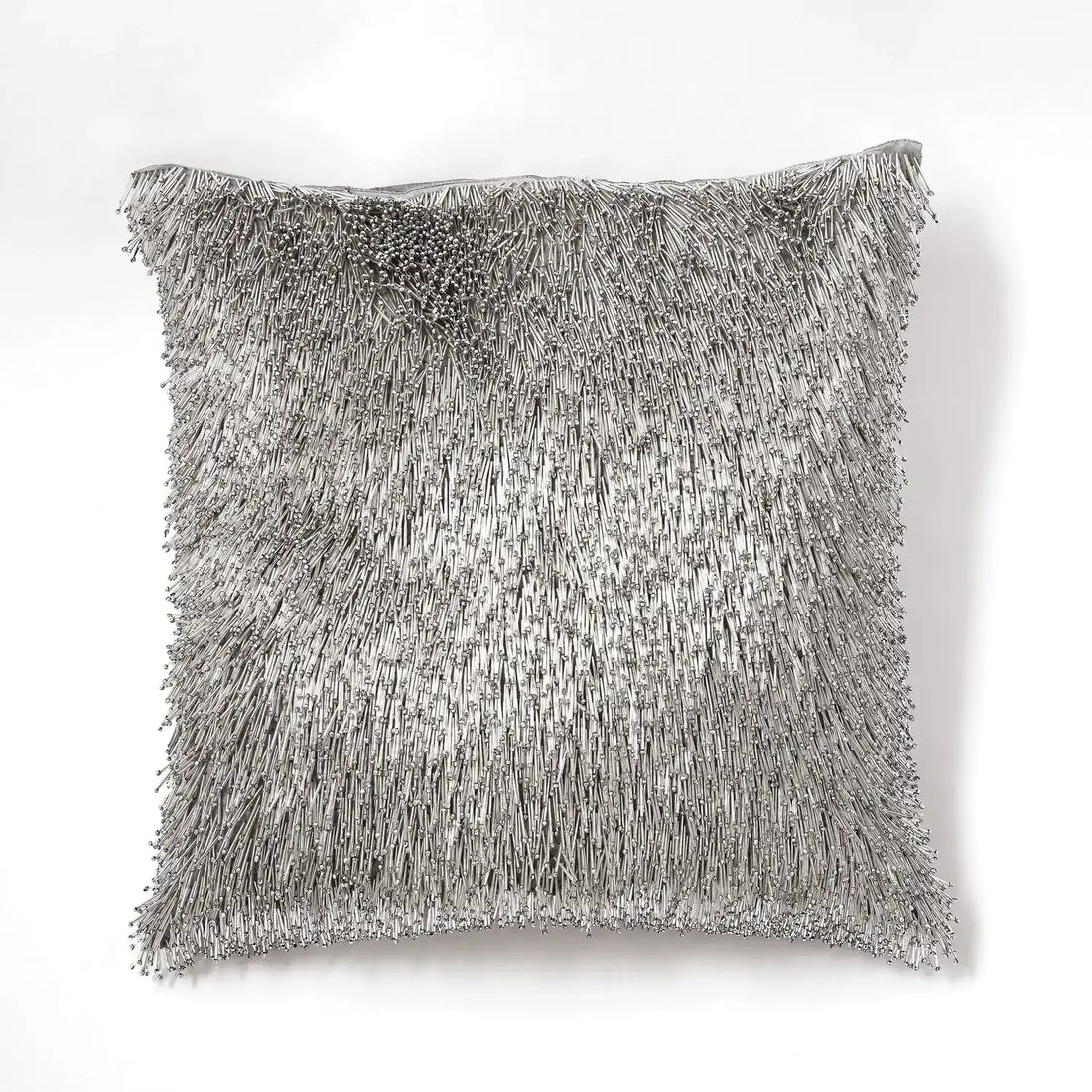 GLOBAL VIEWS SHIMMY FRINGE PILLOW - Decorative Accents
