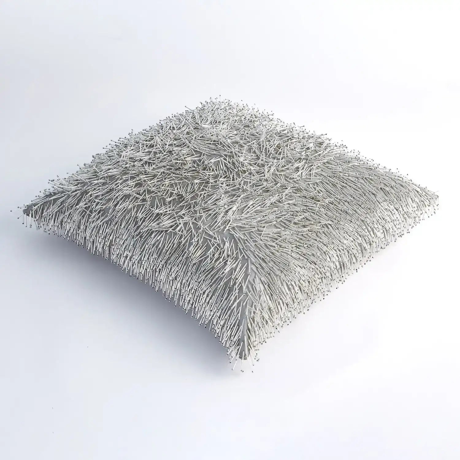 GLOBAL VIEWS SHIMMY FRINGE PILLOW - Decorative Accents